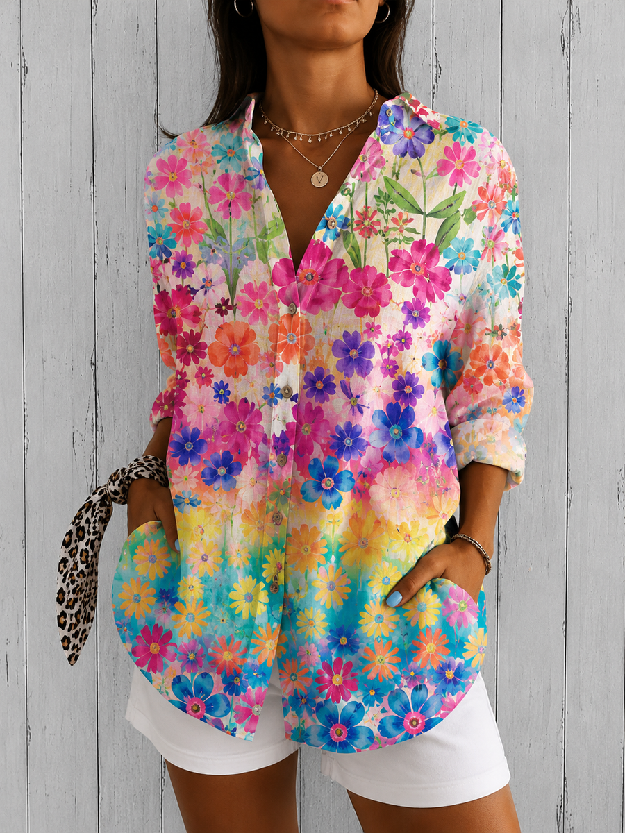 Aveline | Chic blus med knappar