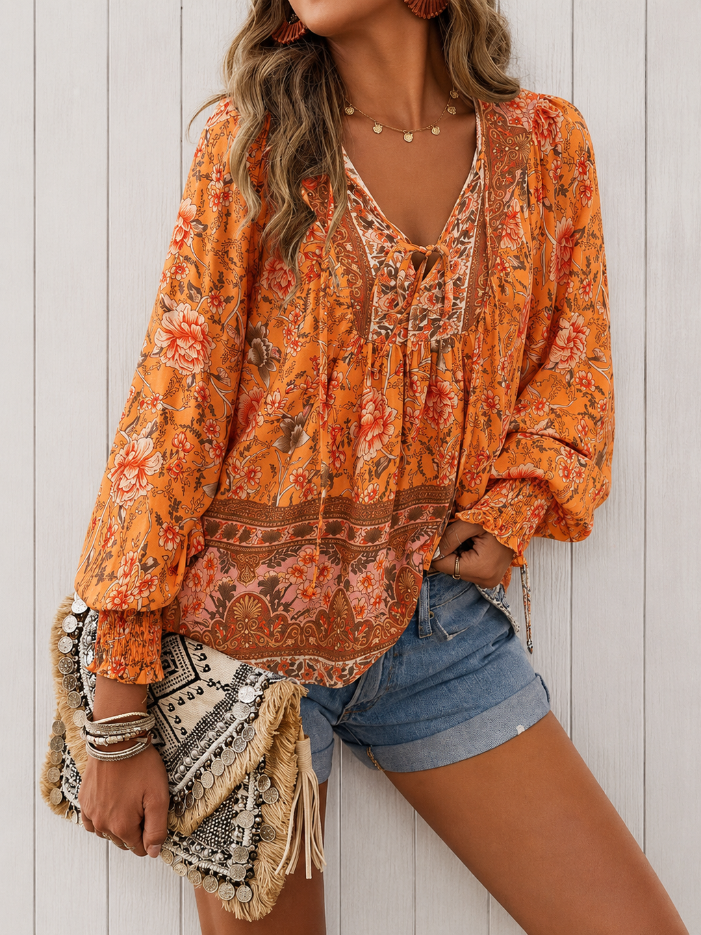 Delphine | Lätt bohemisk blus