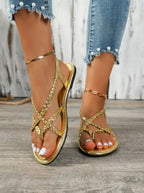 Isabelle | Fina sandaler med metallisk finish