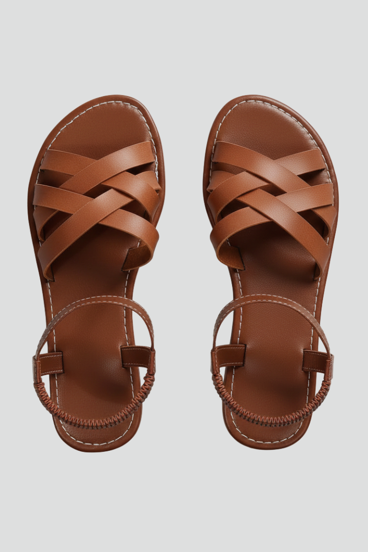 Margaret – Kvinno Sandaler med Korsade Remmar