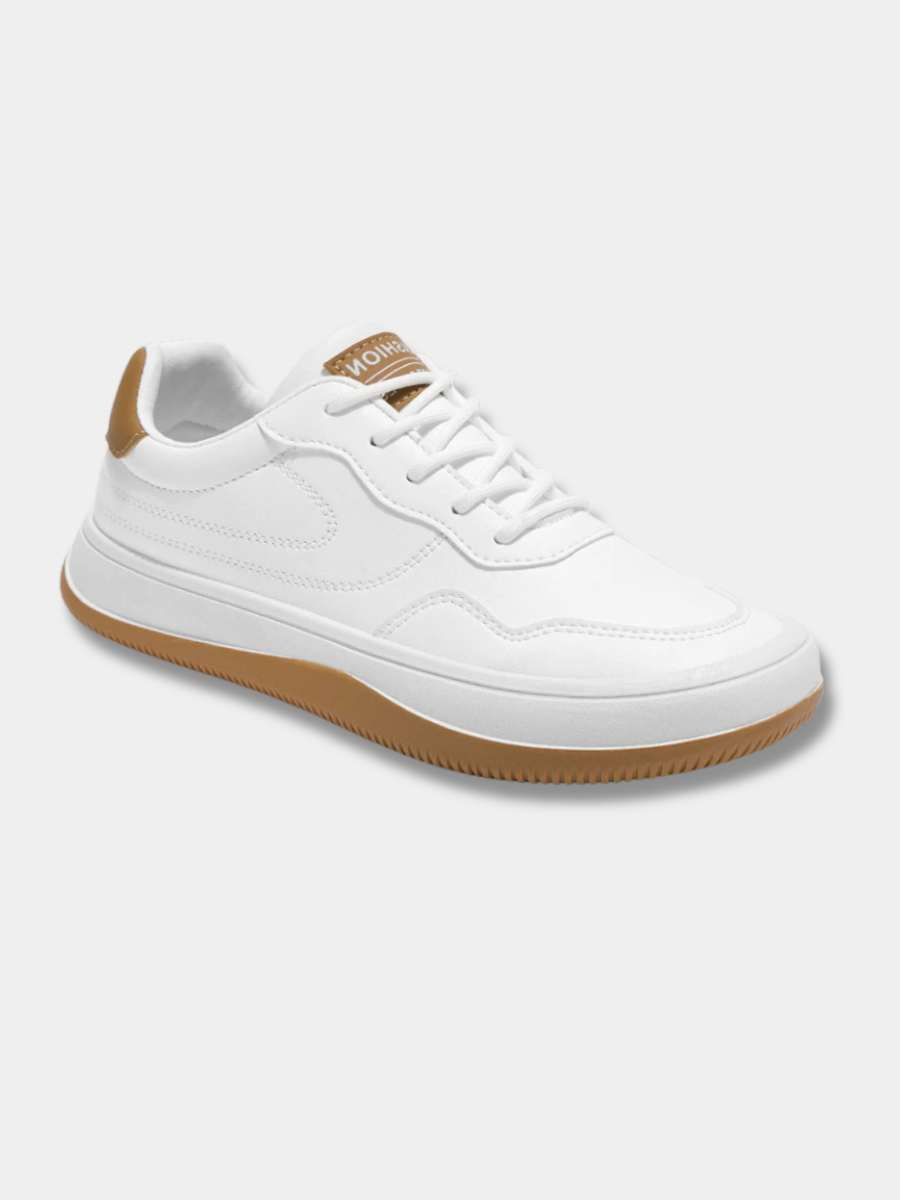 Sneakers i äkta läder