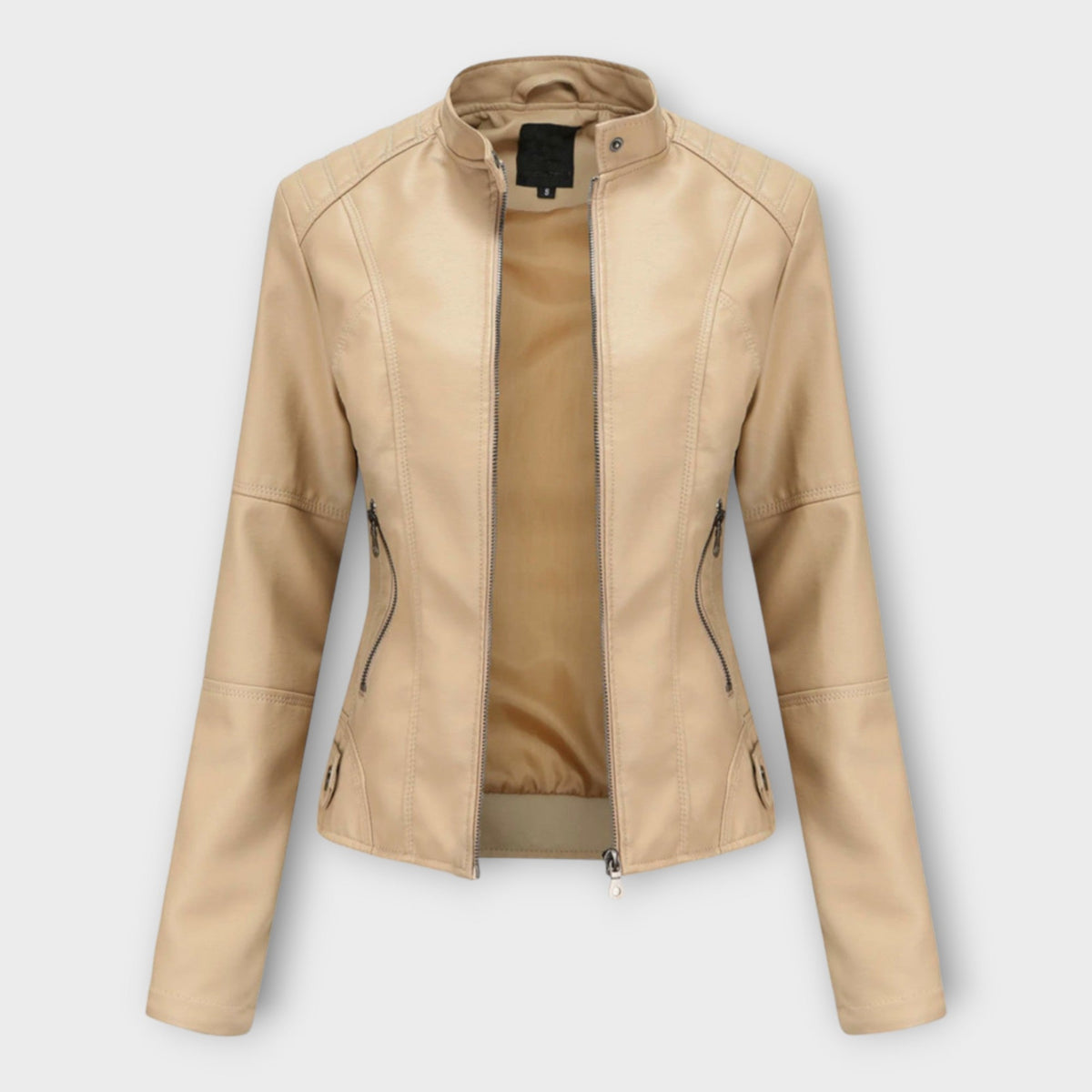Elegant skinnjacka med modern silhuett