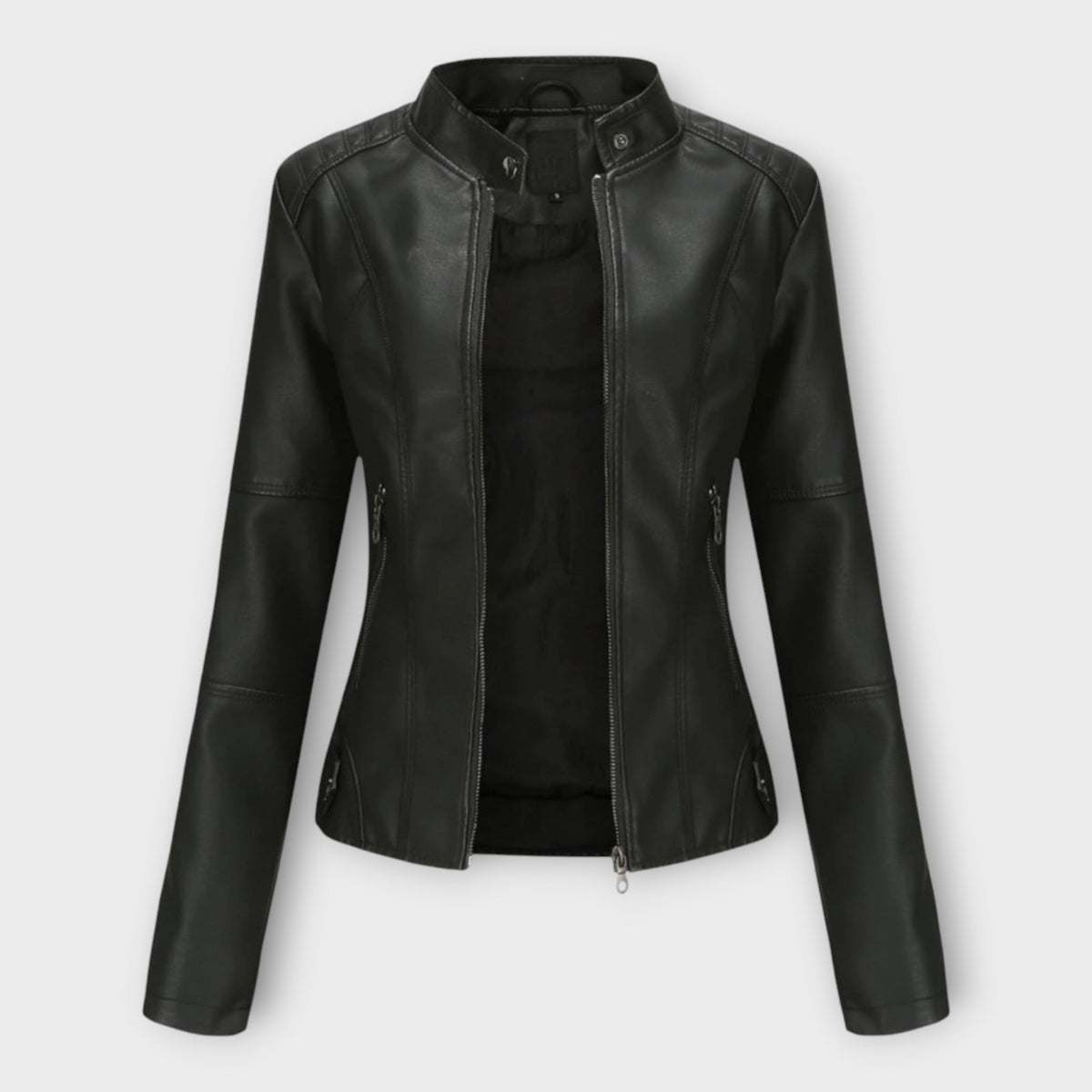 Elegant skinnjacka med modern silhuett