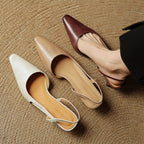 Élina | Slingback-pumps i läder