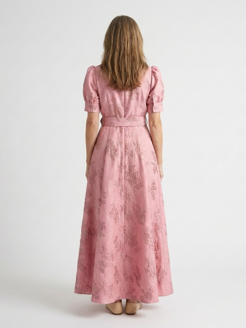 Xanthea | Blommig maxiskjortklänning