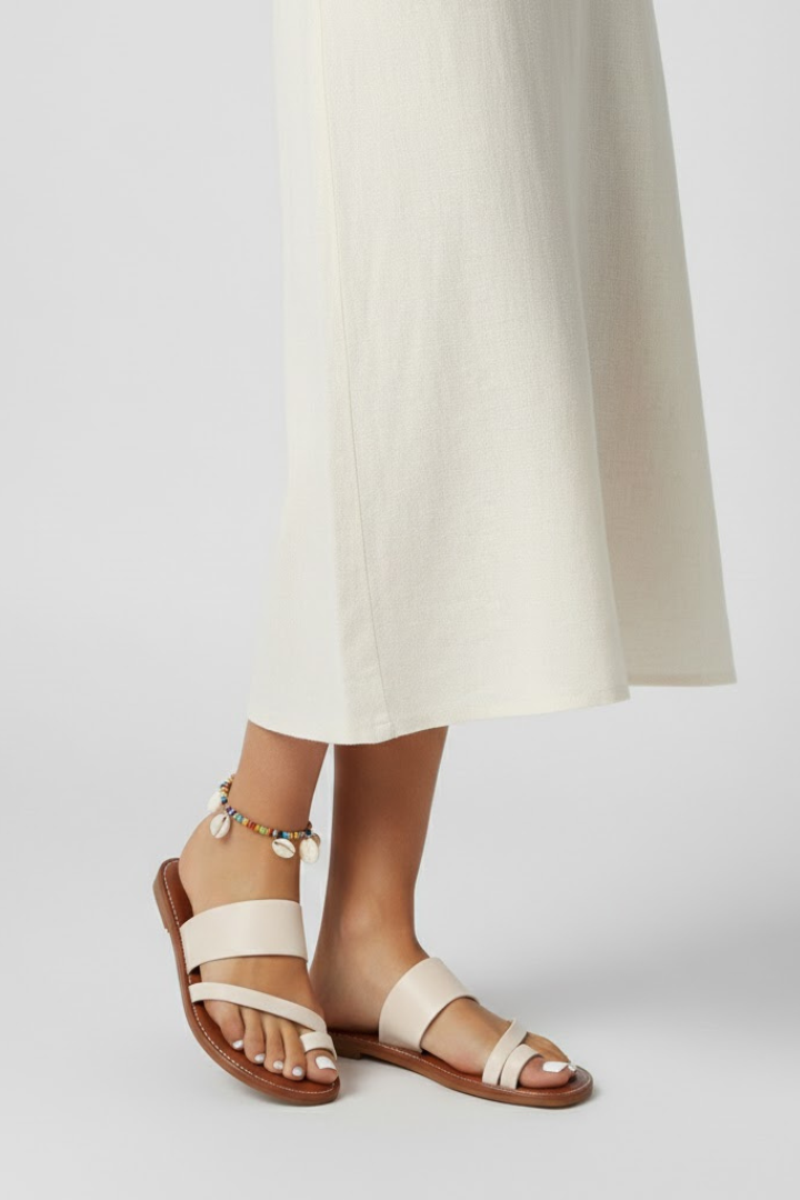 Kimberly – Damens Slip-On Sandaler med Spännsrem