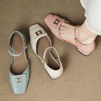 Florence | Mary Janes i läder med spänne