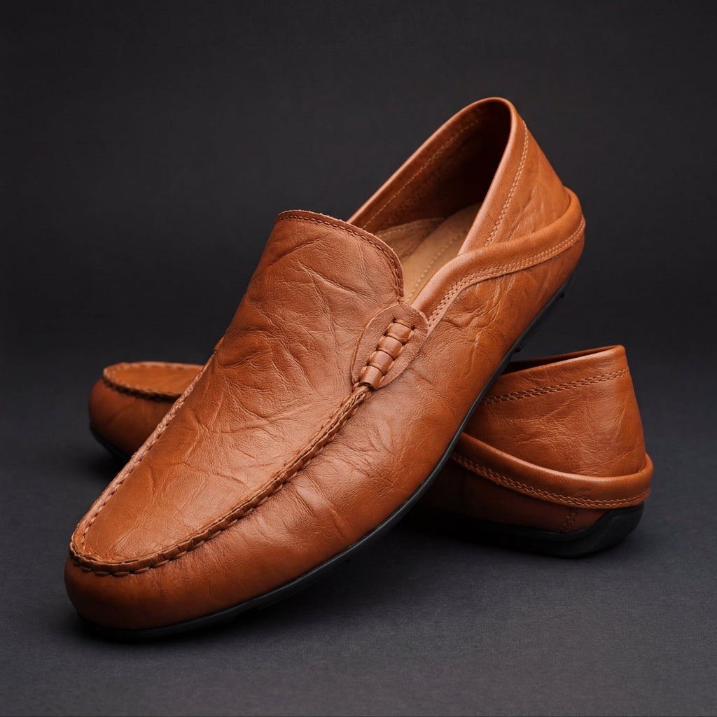 Antoine | Loafers i mjukt läder