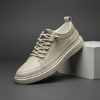 Sneakers i läder för herr