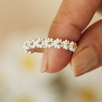 Justerbar silverring med prästkrage