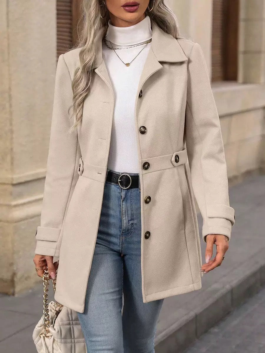 Christine | Elegant kappa med bälte