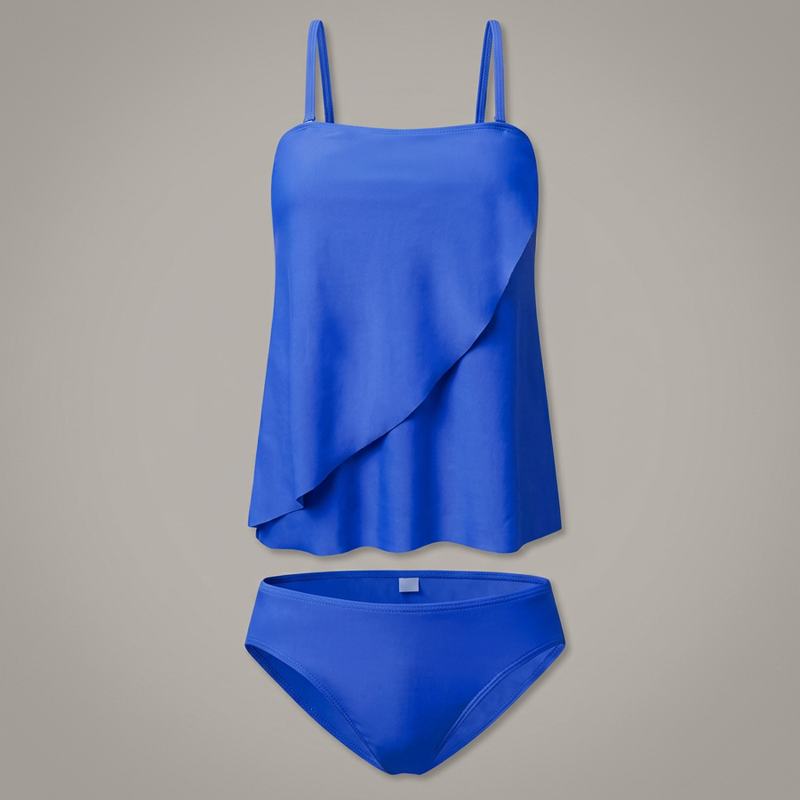 Kayla – Damernas Strapless Tankini-set med matchande botten