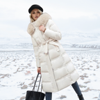 Lucia – Designer Vinter Parka Med Fuskpäls Huva