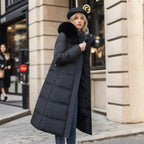 Lucia – Designer Vinter Parka Med Fuskpäls Huva
