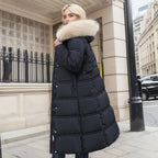 Lucia – Designer Vinter Parka Med Fuskpäls Huva
