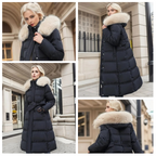 Lucia – Designer Vinter Parka Med Fuskpäls Huva