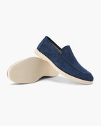 Loafers i läder och mocka