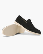 Loafers i läder och mocka