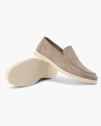 Loafers i läder och mocka