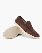 Loafers i läder och mocka