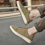 Slip-on-skor i mocka