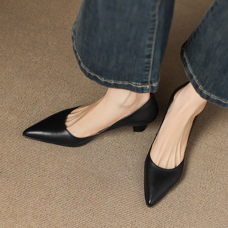 Véronique | Bekväma spetsiga pumps