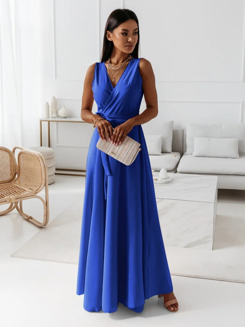 Hailey – Kvinnor Bröllopsgäst Elegant Wrap Maxi Klänning