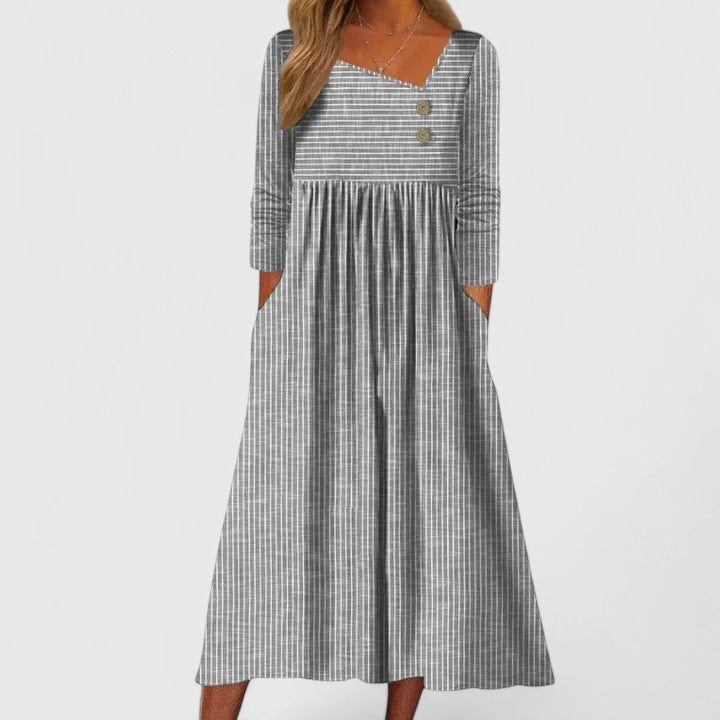 Cleomarie – Elegant Midi Klänning