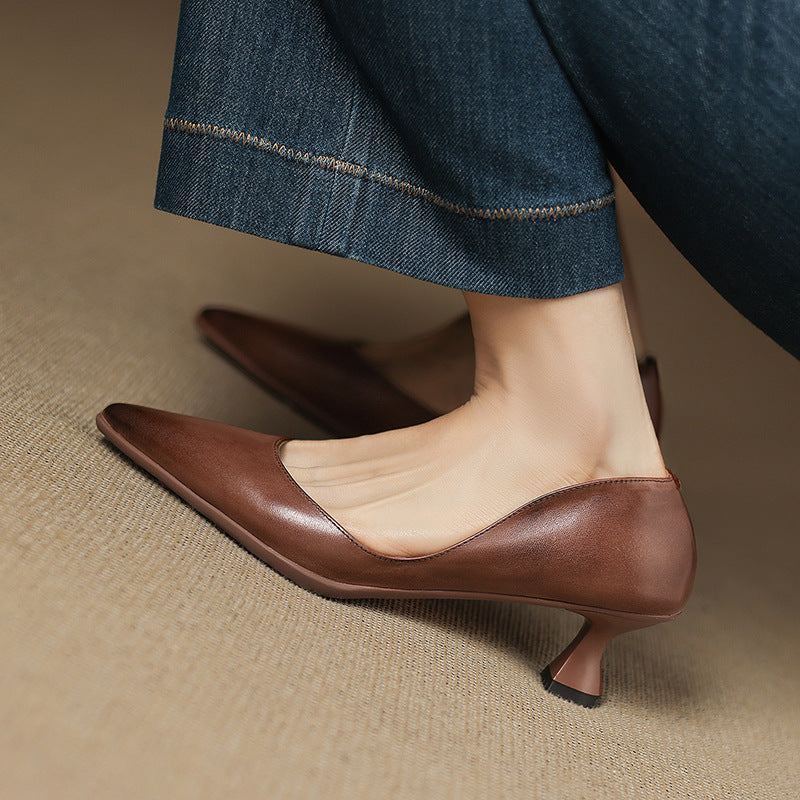 Véronique | Bekväma spetsiga pumps