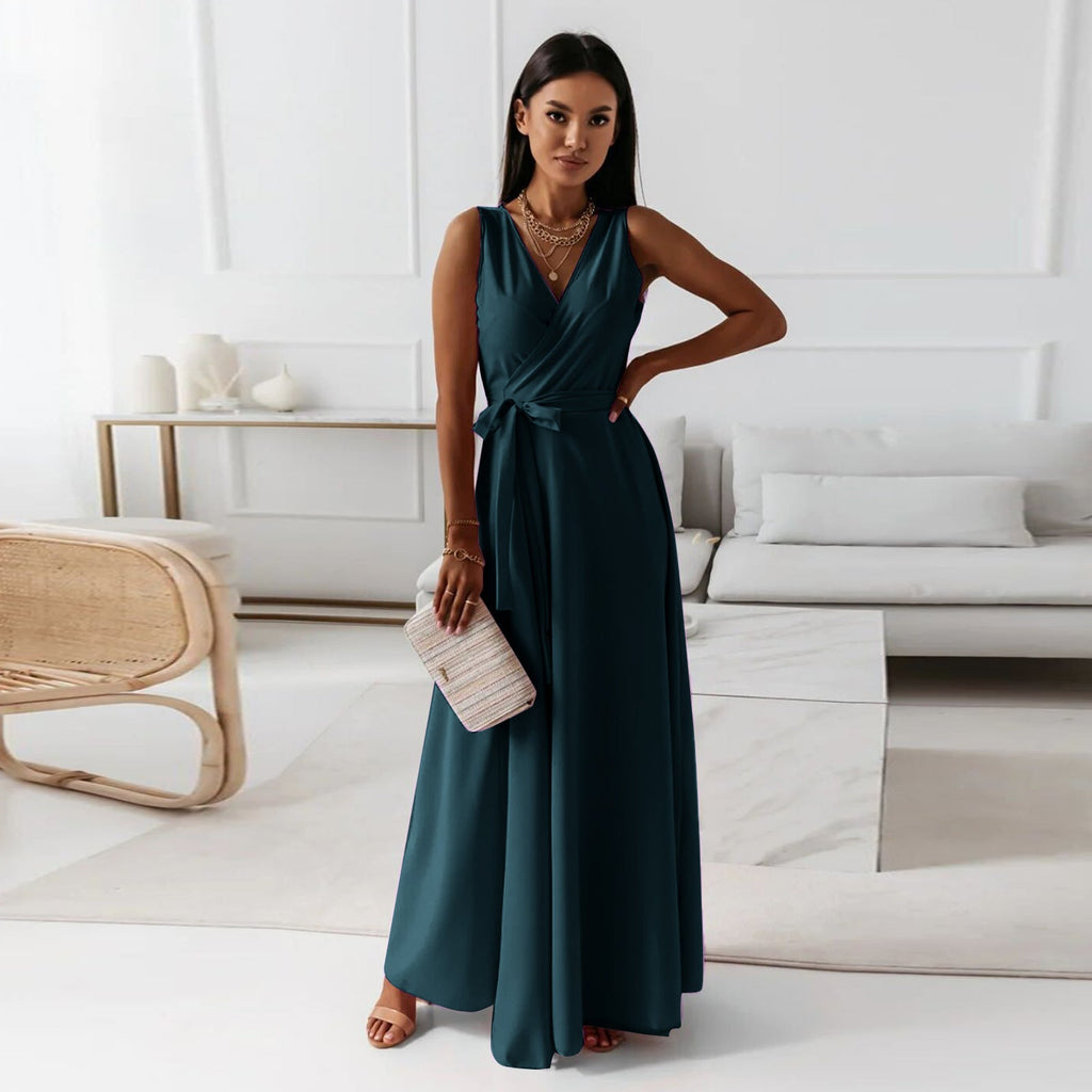 Hailey – Kvinnor Bröllopsgäst Elegant Wrap Maxi Klänning