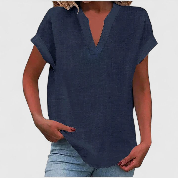 Xavinah – Bekväm V-ringad blus