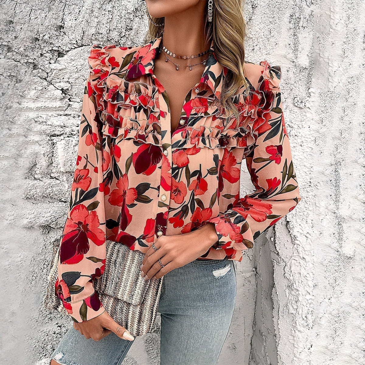 Romy | Elegant långärmad topp