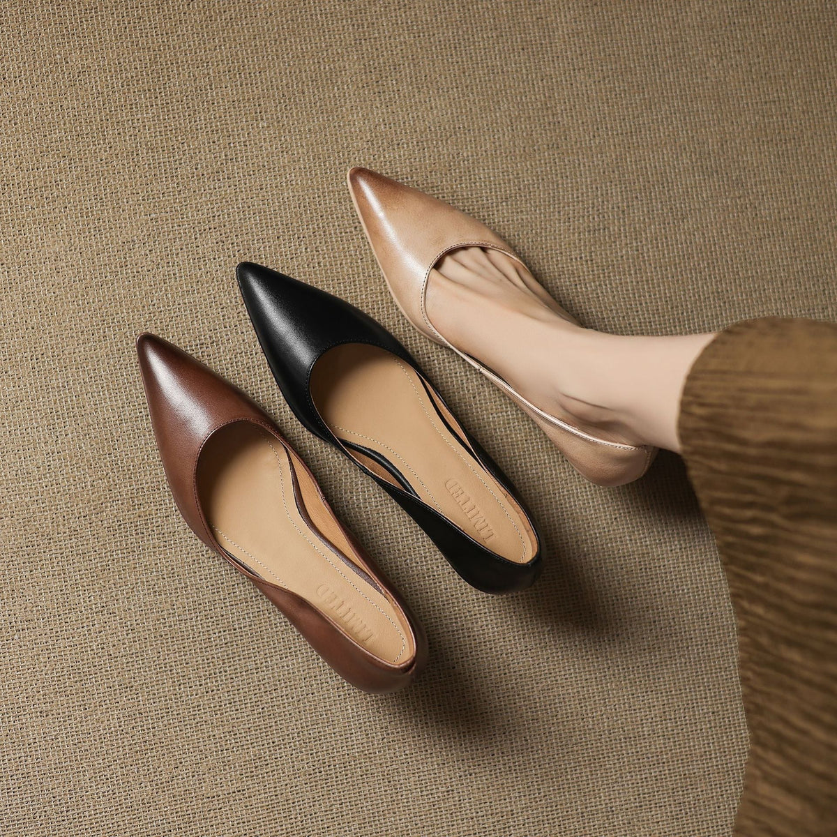 Véronique | Bekväma spetsiga pumps