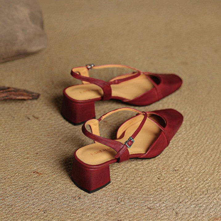 Chloé | Slingback-pumps med korslagda remmar