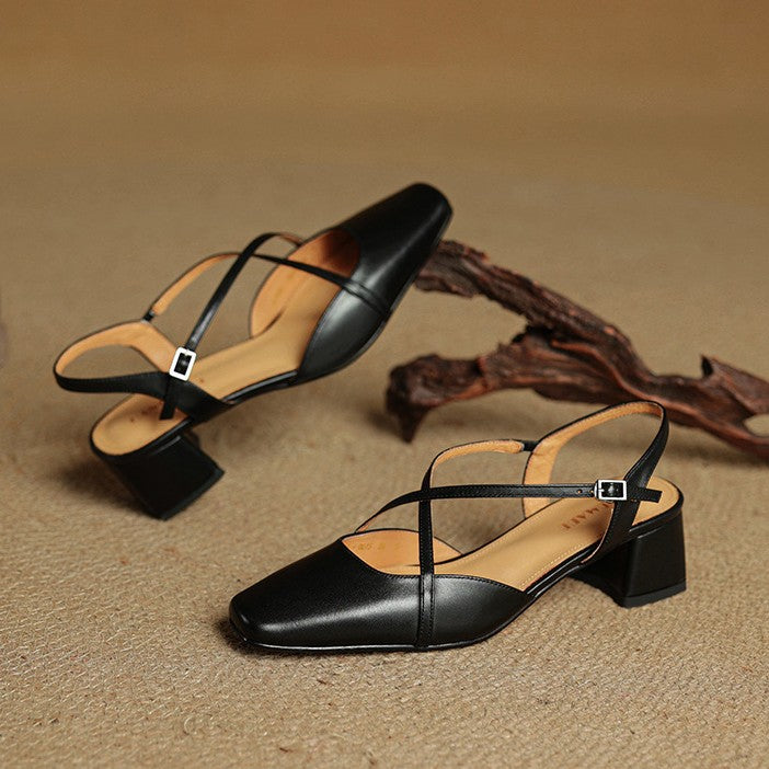 Chloé | Slingback-pumps med korslagda remmar