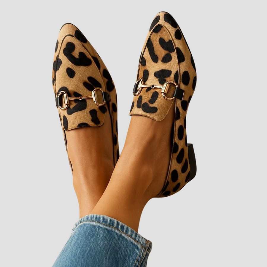 Marie | Leopardmönstrade loafers