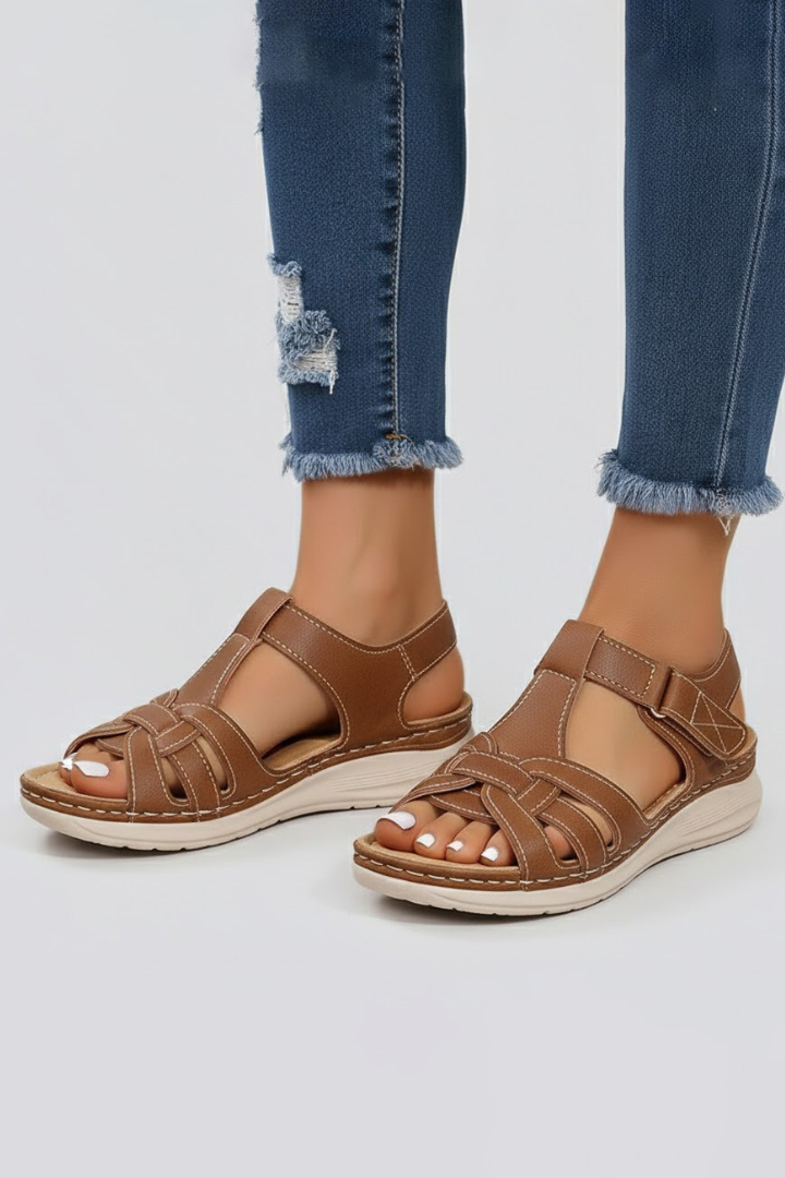 Lauren – Damens Öppen Tå Rem Sandaler