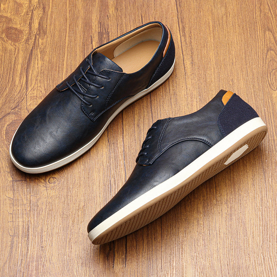 Sneakers i läder