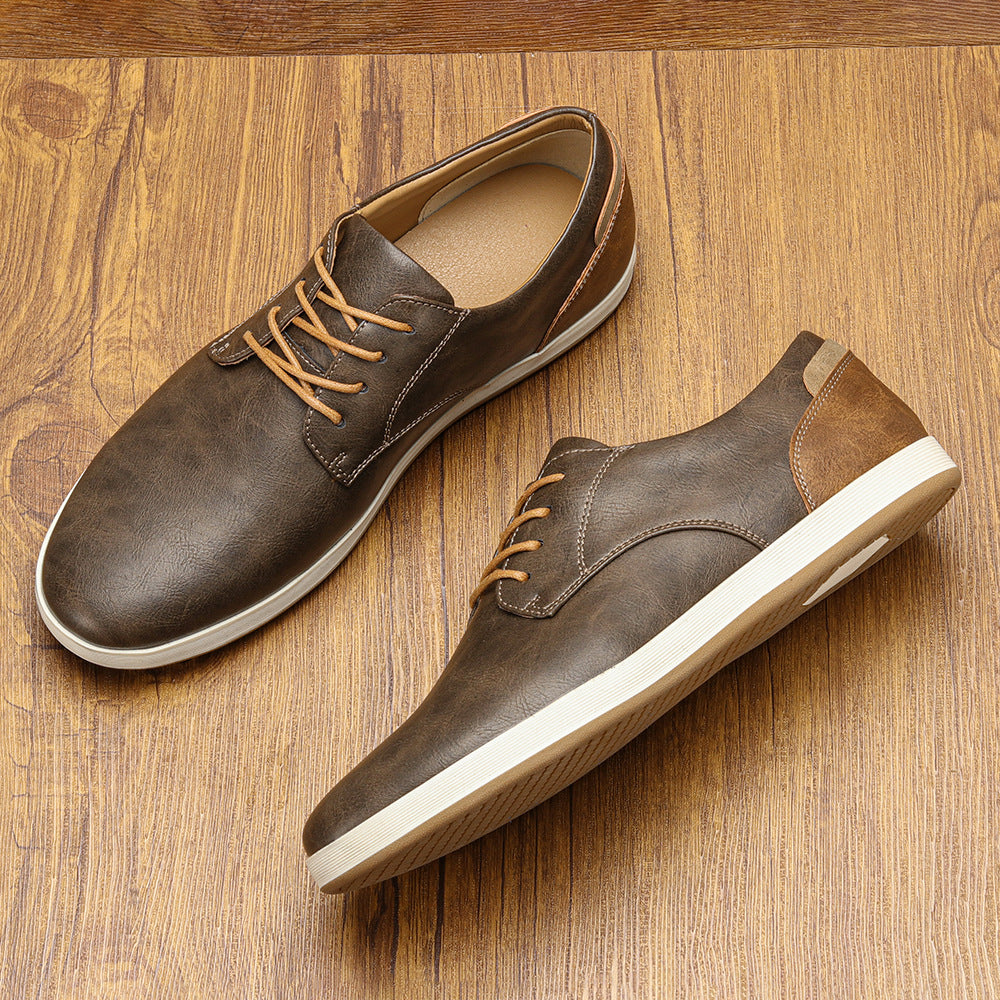 Sneakers i läder