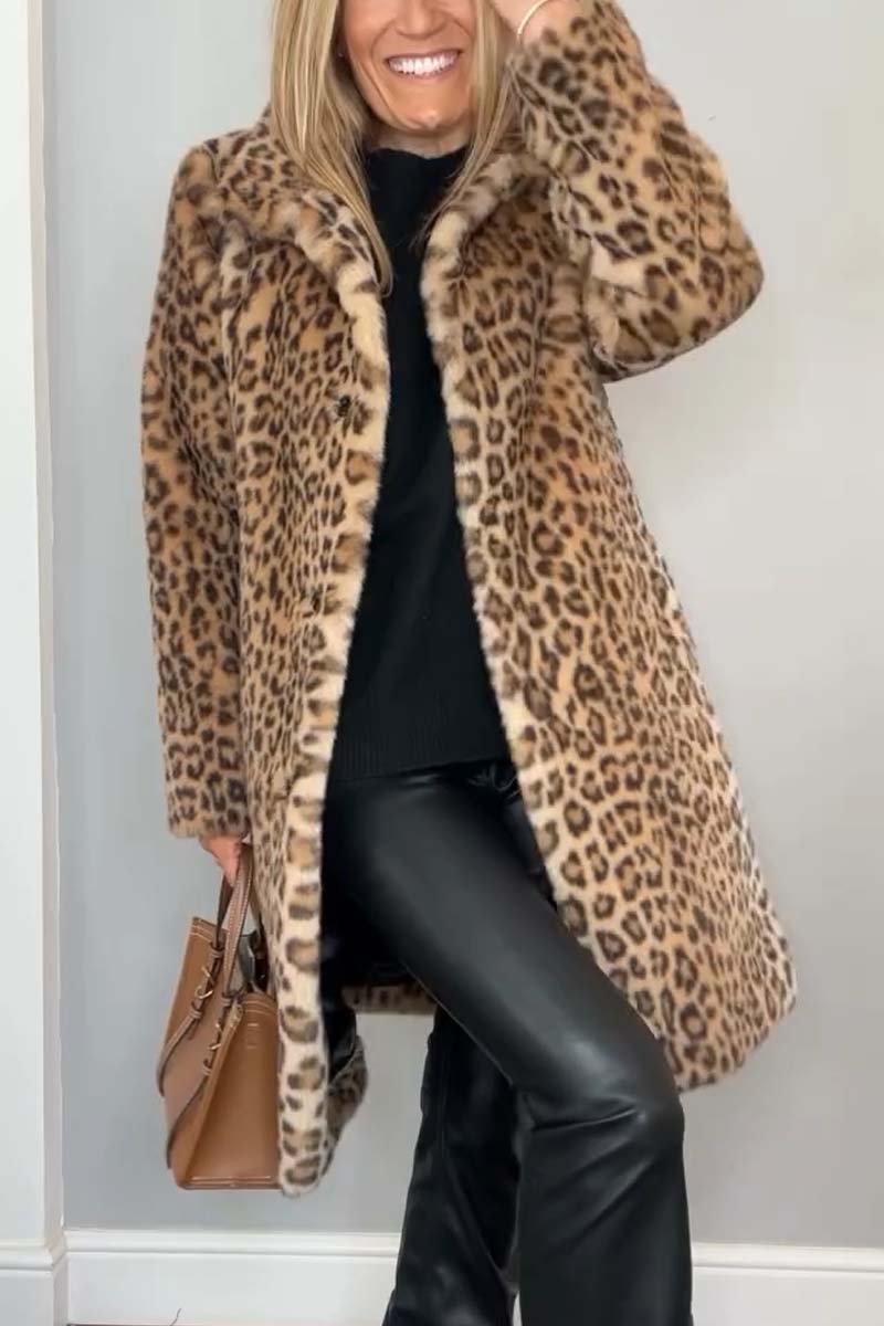 Rosa – Leopard Vinterjacka