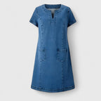 Christine – Elegant Denim Klänning