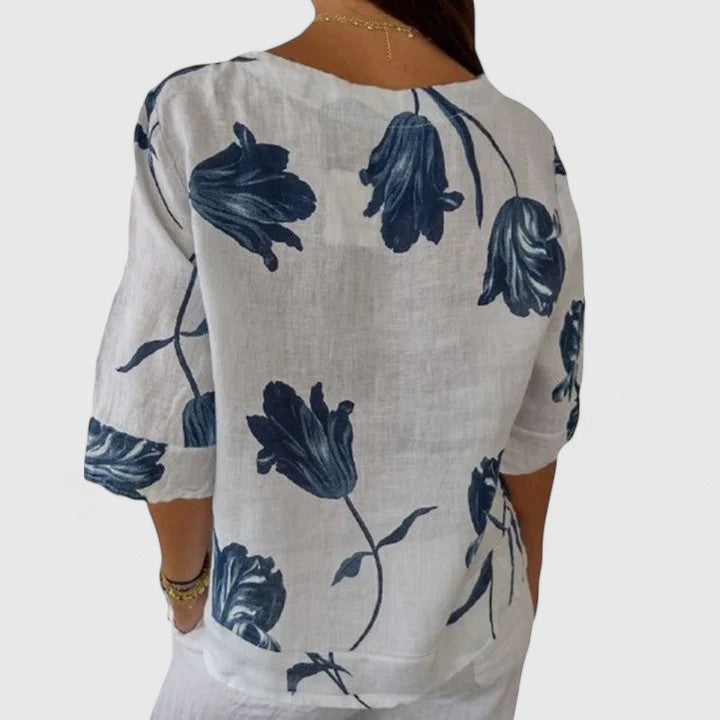 Isabel – Elegant blommig blus