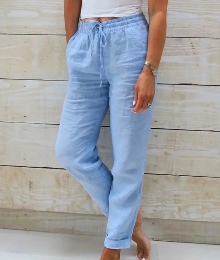 Clara | Luftiga linneshorts