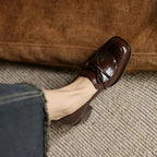 Élina | Loafers med tofsar och blockklack