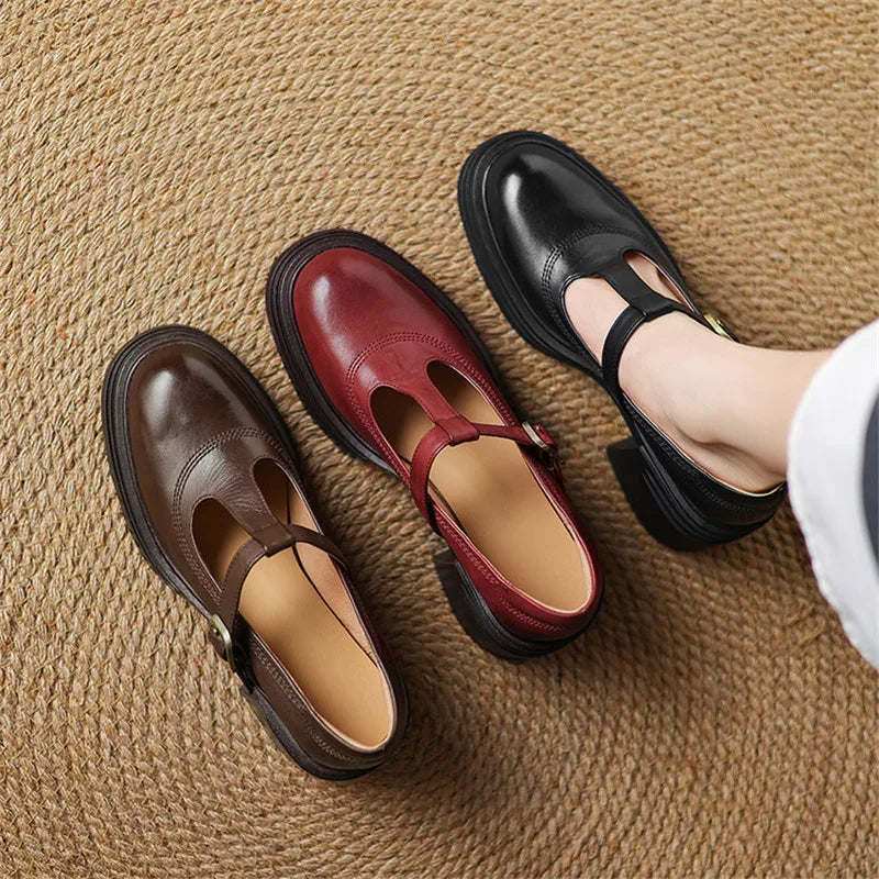 Claire | Retro pumps med bred klack