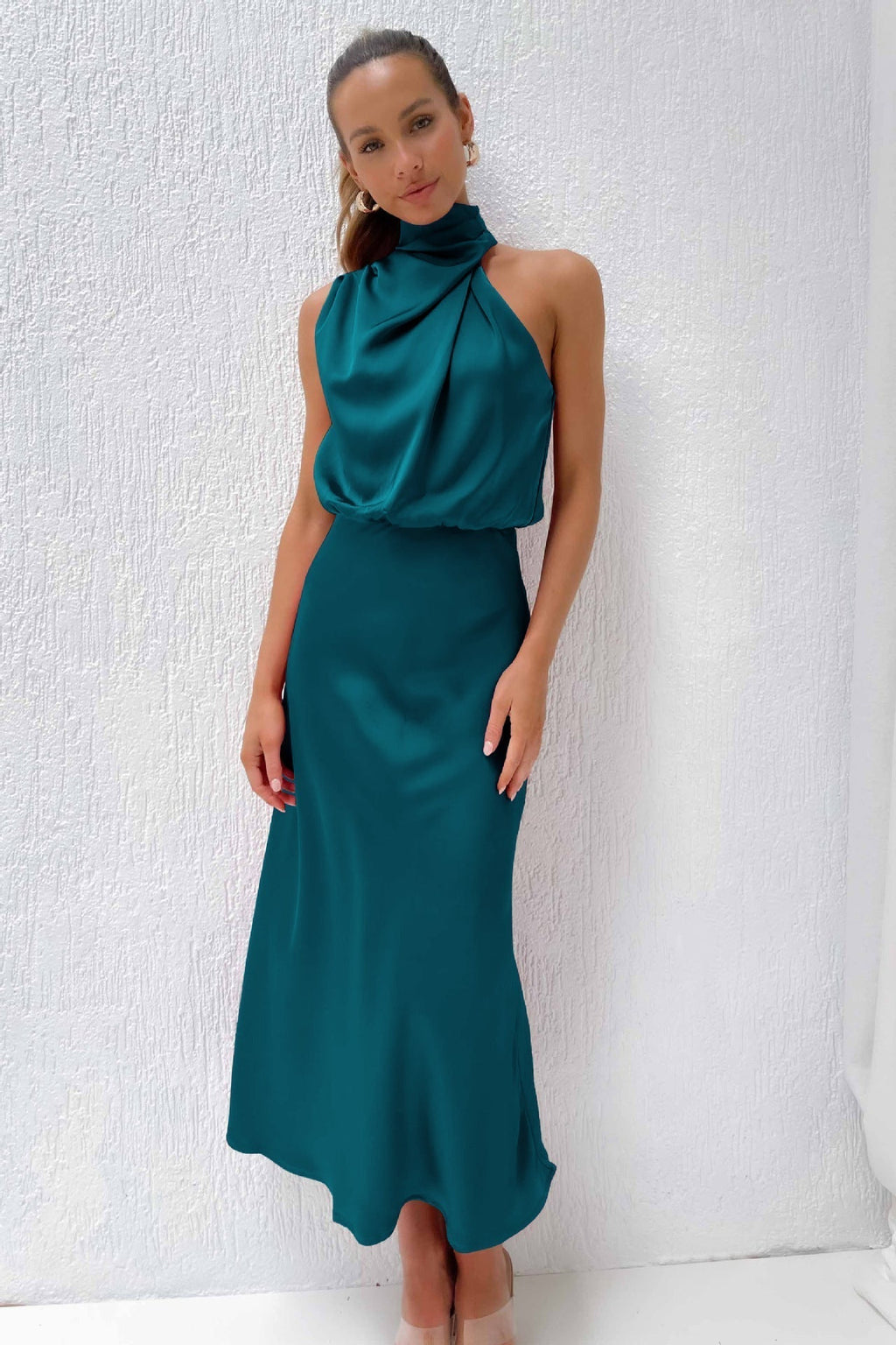 Faith – Kvinnors Chic Halterneck Aftonklänning