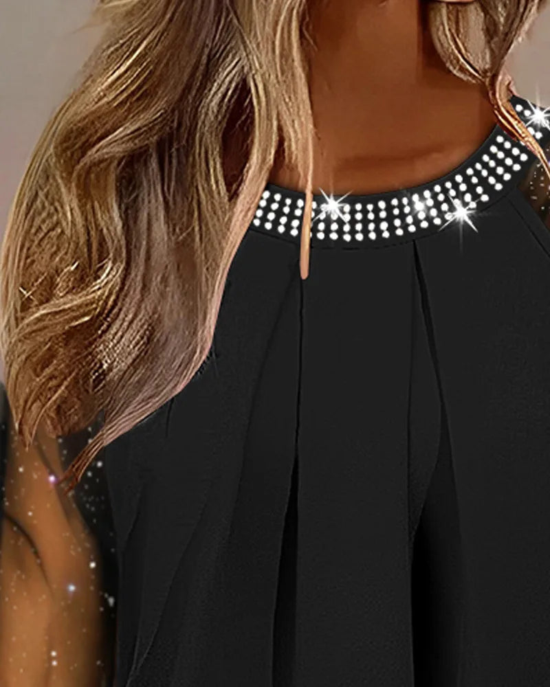 Nina | Elegant stickad topp med paljetter