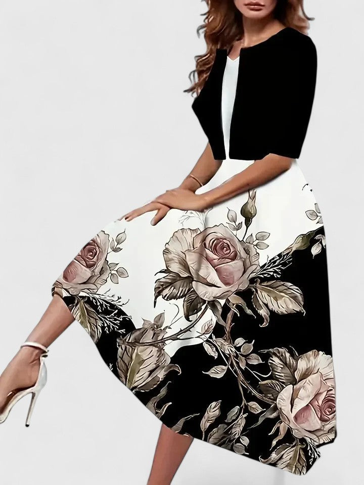 Chantal – Elegant Midi Klänning