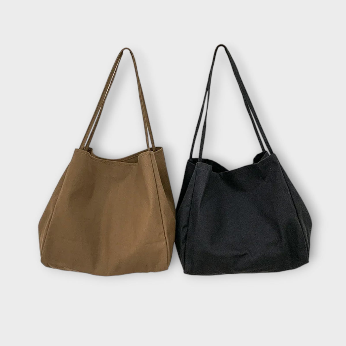 Olivia – Högkvalitativ Stor Canvas Shopper Väska