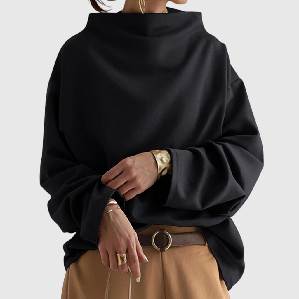 Gabriela – elegant tröja med hög krage